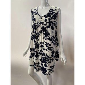 Navy Print Dress by YouTalia